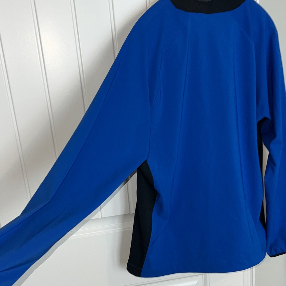 Nike Royal Blue and Black Long Sleeve Pullover Wind Jacket - Picture 4 of 8